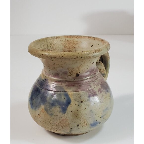 Studio Art Pottery Coffee Cup Ceramic Approx. 4"H x 3 1/2" W Signed - Picture 7 of 11